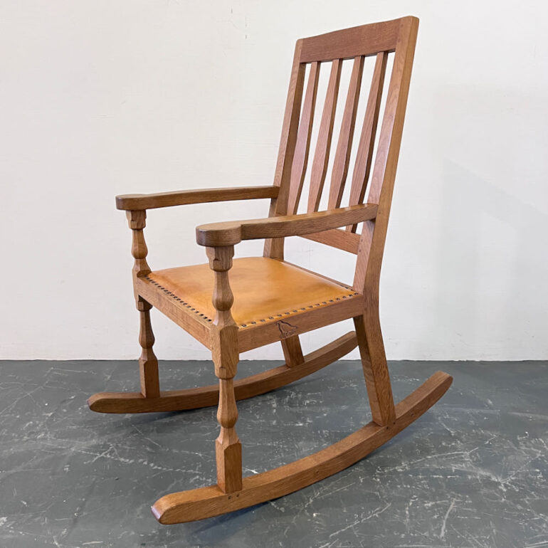 Albert Eagleman Jeffray Oak Rocking Chair - David Siddall Antiques