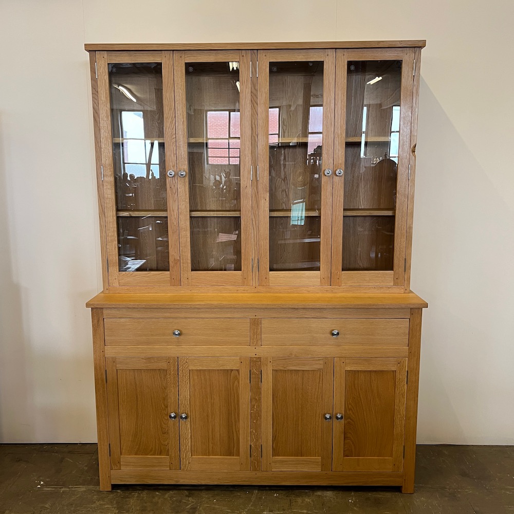 lilyman gavin kirkbride oak glazed display cabinet