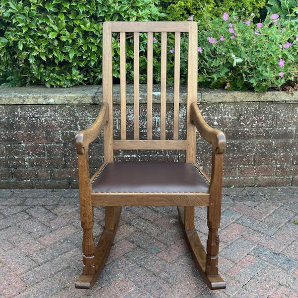 robert mouseman thompson oak rocking chair