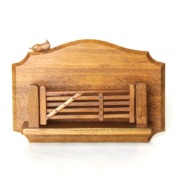 bob wrenman hunter oak letter rack