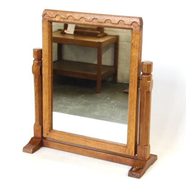 robert thompson mouseman oak table mirror