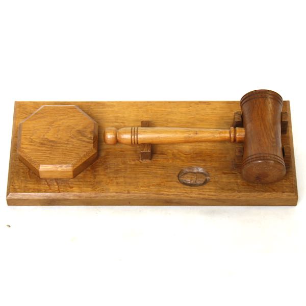 acornman alan grainger oak gavel block and stand