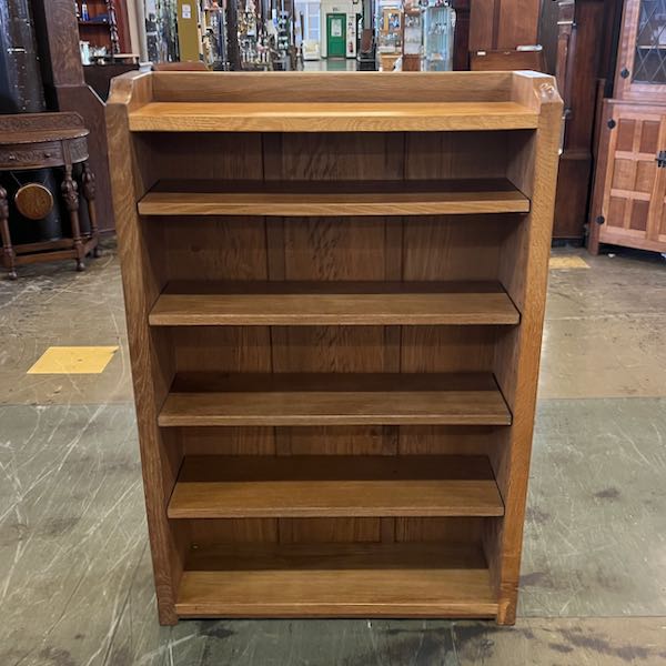 robert mouseman thompson oak bookcase